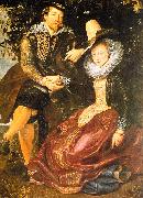 Peter Paul Rubens Rubens with His First Wife, Isabella Brandt, in the Honeysuckle Bower oil painting picture wholesale